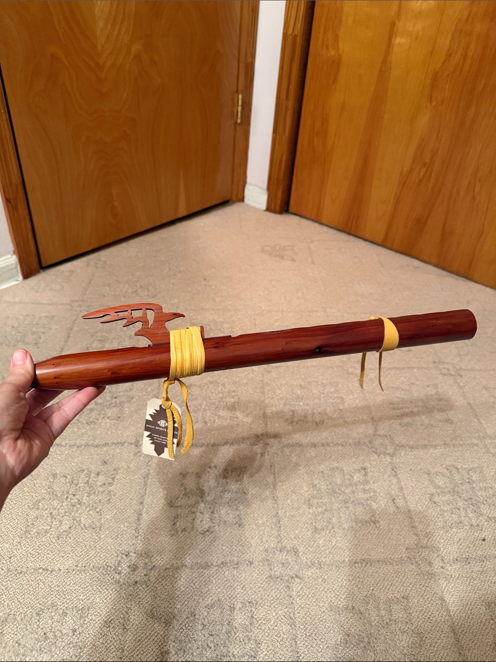 High Spirits Red Tail Hawk Flute Cedar Flawed G